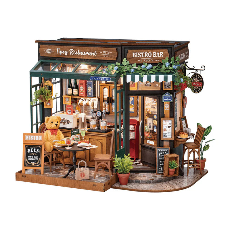 Rolife - DG167 Tipsy Restaurant - DIY Dollhouse Kit - Medium Level