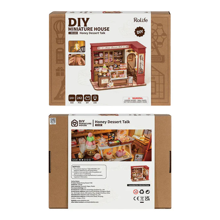 Rolife - DG168 Honey Dessert Talk - DIY Dollhouse Kit - Medium Level