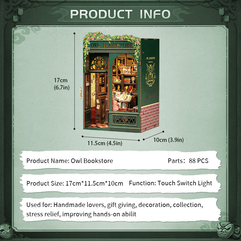 Cutebee- Owl Bookstore- Medium Level