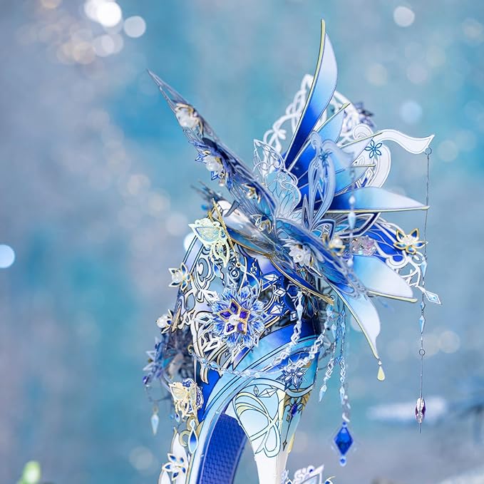 MU 3D Metal Art Model - Snow Love Glass Slipper