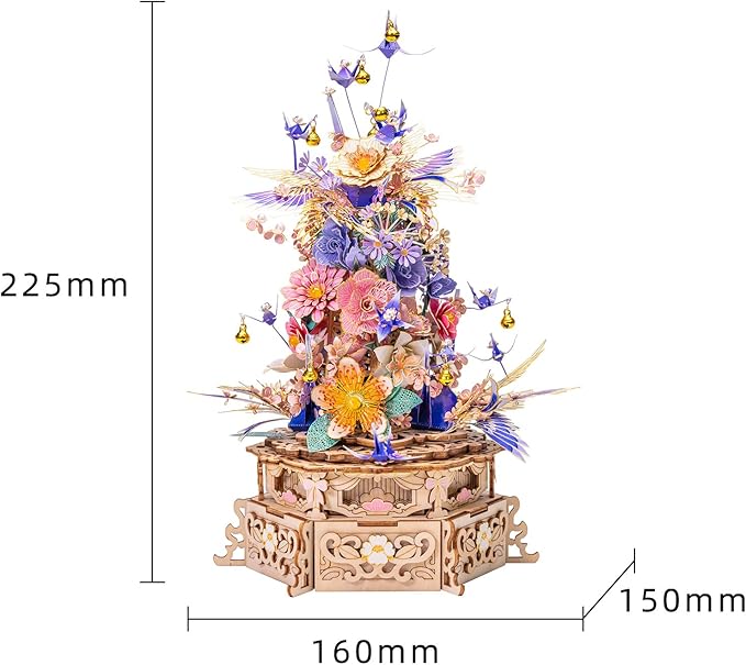 MU 3D Metal Art Model - The Feast of Flower