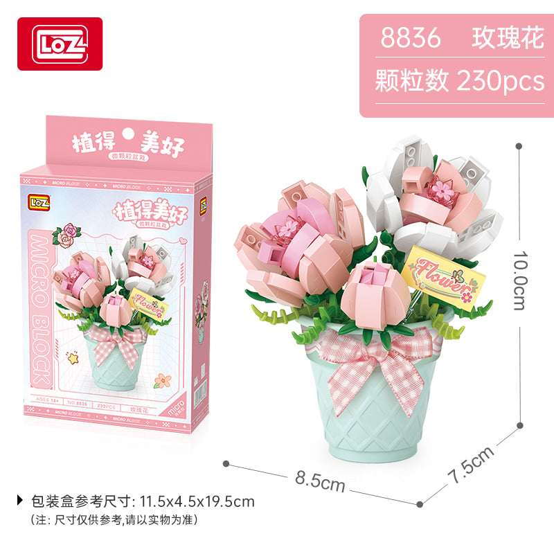 LOZ - Micro Blocks Flower Series- Easy Level