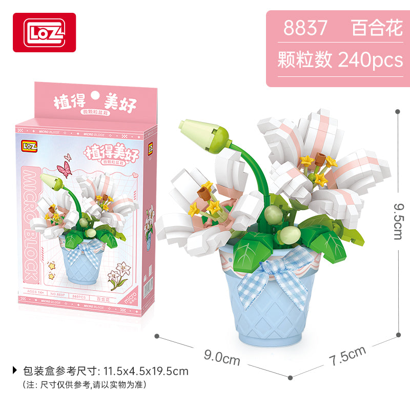 LOZ - Micro Blocks Flower Series- Easy Level