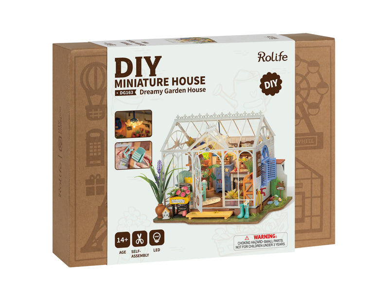Rolife - DG163 Dreamy Garden House - DIY Dollhouse Kit - Medium Level