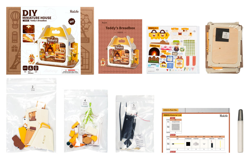 RT- Food Box Shop - DIY Miniature House Kit - Simple Level