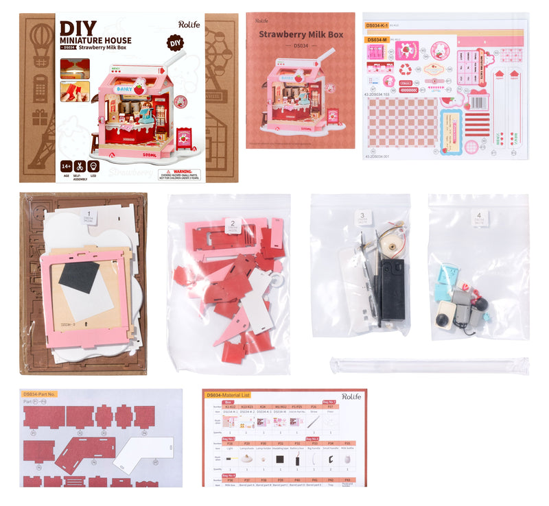 RT- Food Box Shop - DIY Miniature House Kit - Simple Level