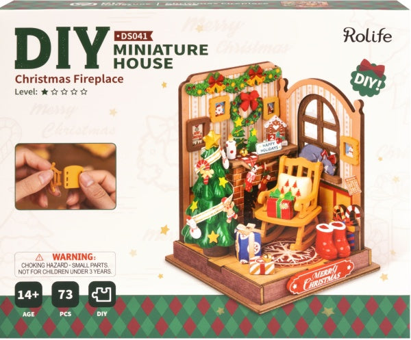 Rolife - DS041 Christmas Fireplace - DIY Dollhouse Kit