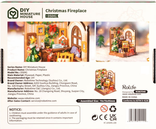 Rolife - DS041 Christmas Fireplace - DIY Dollhouse Kit