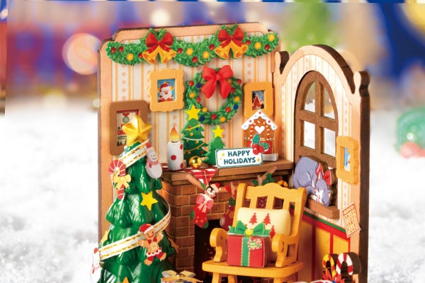 Rolife - DS041 Christmas Fireplace - DIY Dollhouse Kit