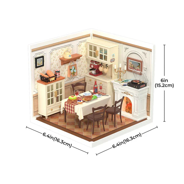 Rolife - Warm Dining Room - DIY Plastic Miniature House - Easy Level