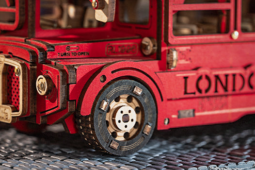 ROKR-TGM02 London Tour Bus-3D Wooden Puzzle