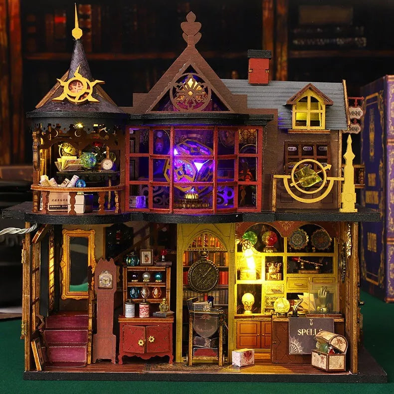 ES016-B - Magic Treasure House - 3D Wooden Puzzle-Dust cover included