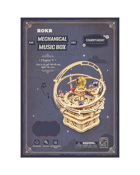 RT-AMK51 DIY Starry Night Orrery Mechanical Music Box