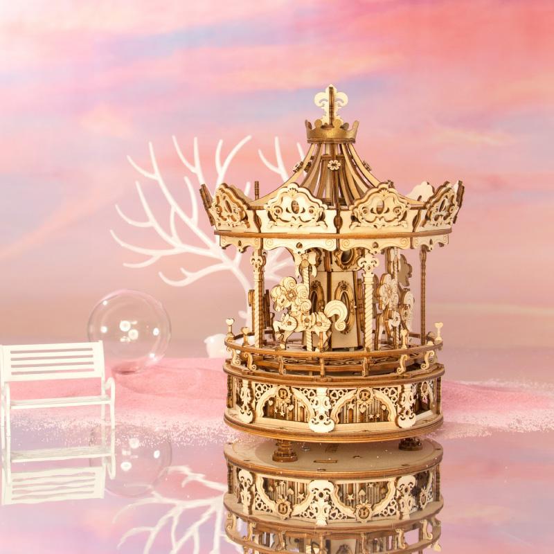 RT-AMK62 DIY Romantic Carousel Mechanical Music Box