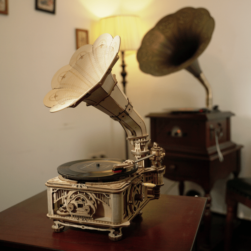 RT-LKB01 DIY Crank Classical Gramophone (Hand Rotating)