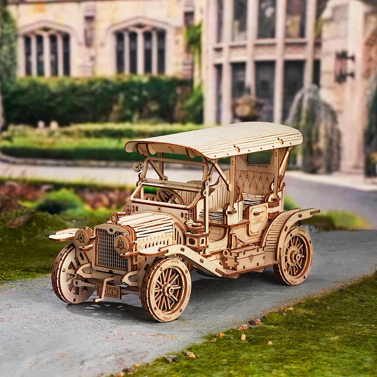 Amazon.co.jp: EWA EcoWoodArt 3Dパズル レトロカー - 彼の中の