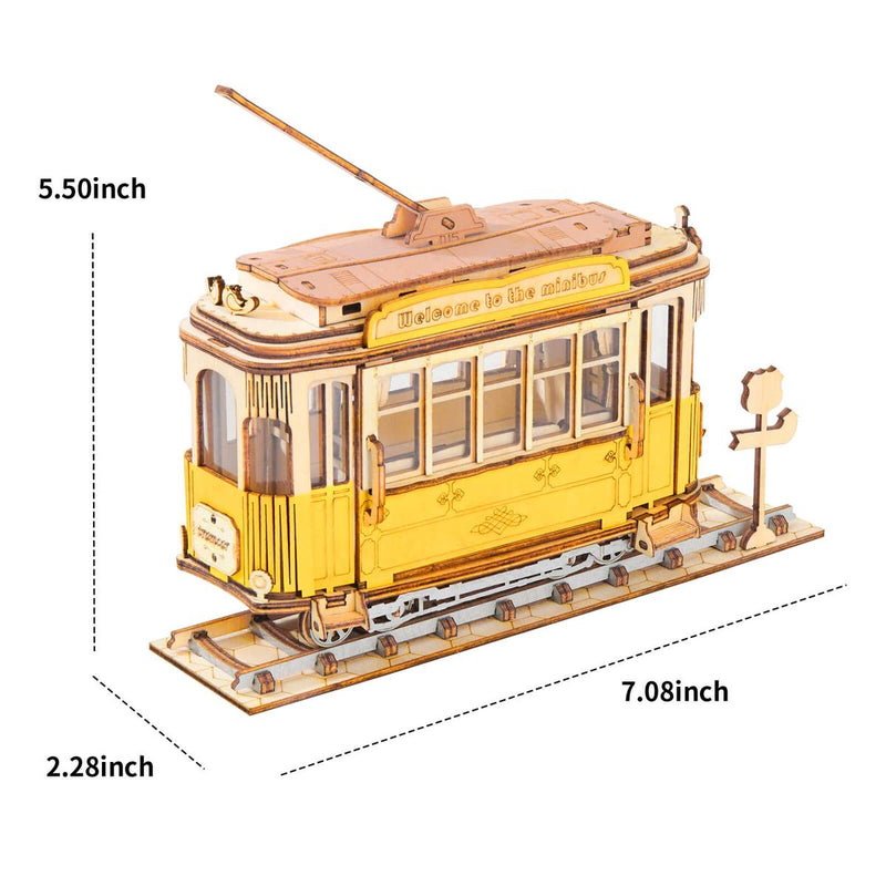 RT-TG505 Retro Tramcar 3D Wooden Puzzle