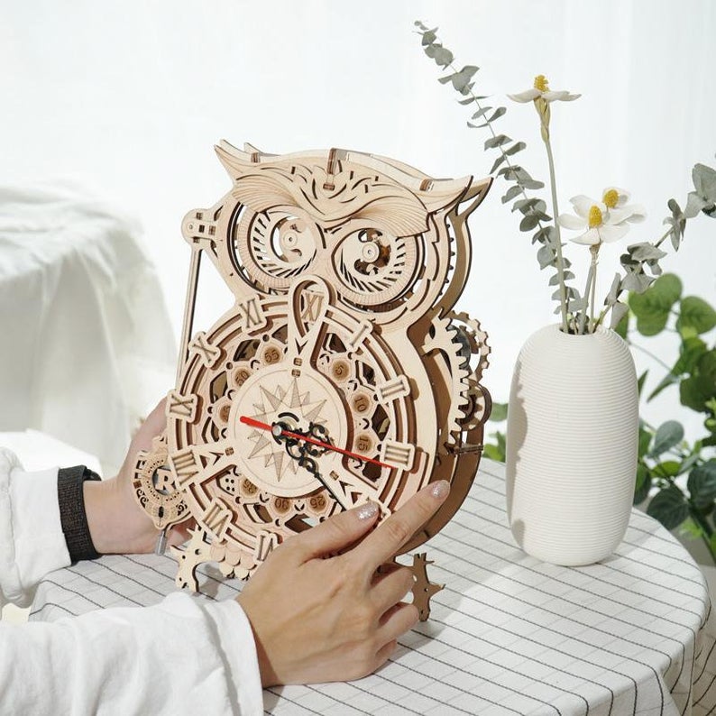 RT-LK503-Owl Clock